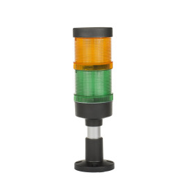 Kolumna sygnalizacyjna LED FL70 pomarańczowy + zielony 12V/24V/230V