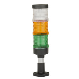 Kolumna sygnalizacyjna LED FL70 pomarańczowy + biały+ zielony 12V/24V/230V
