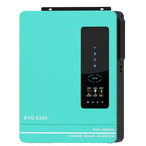 Inwerter falownik hybrydowy off grid EVO 6200 6 2 kW 1 faza WiFi Marka inny