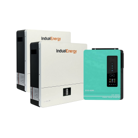Zestaw inwerter/falownik hybrydowy EVO 6200,2 x mag energii LiFePO4 5kW/h