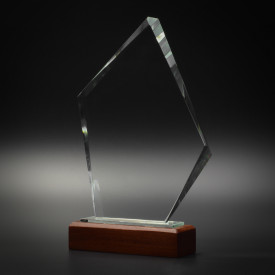 Statuetka SKAŁA - Trofeum szklane do nadruku laserowego - P04
