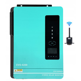 Inwerter falownik hybrydowy off grid EVO 6200 6.2 kW 1-faza + moduł Wifi