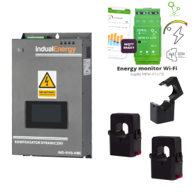 Zestaw Kompensator dynamiczny mocy biernej 15kVar ULTRA + Monitor energii biernej WiFi